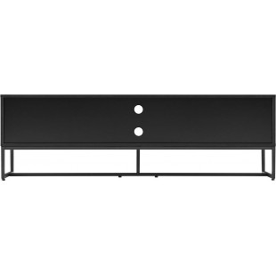 Szafka RTV Clar 160x40cm - Dąb/Czarny Intesi | Skandynawski Design