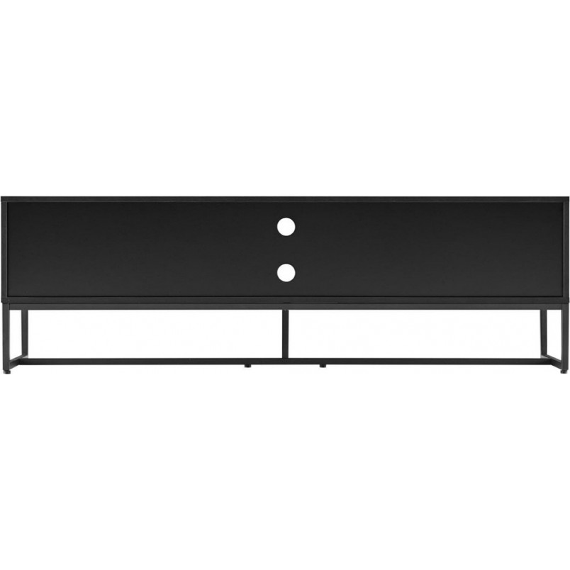Szafka RTV Clar 160x40cm - Dąb/Czarny Intesi | Skandynawski Design