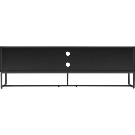 Szafka RTV Clar 160x40cm - Dąb/Czarny Intesi | Skandynawski Design