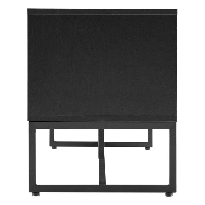 Szafka RTV Clar 160x40cm - Dąb/Czarny Intesi | Skandynawski Design