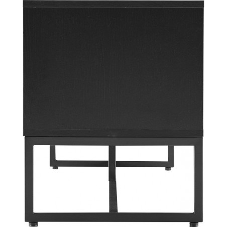 Szafka RTV Clar 160x40cm - Dąb/Czarny Intesi | Skandynawski Design