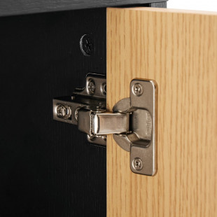 Komoda Clar 160x40cm dąb/czarny Intesi | Skandynawski Design