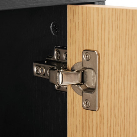 Komoda Clar 160x40cm dąb/czarny Intesi | Skandynawski Design