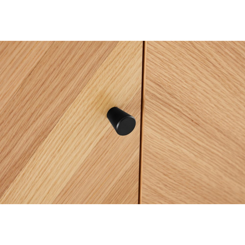 Komoda Clar 160x40cm dąb/czarny Intesi | Skandynawski Design