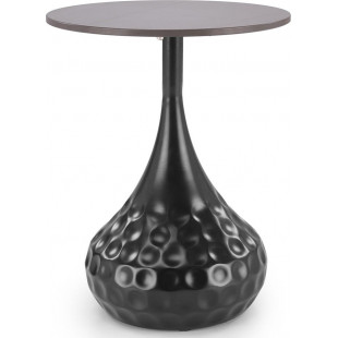 Stolik boczny Verde Halmar | Czarny marmur, 40cm | Sklep mebli