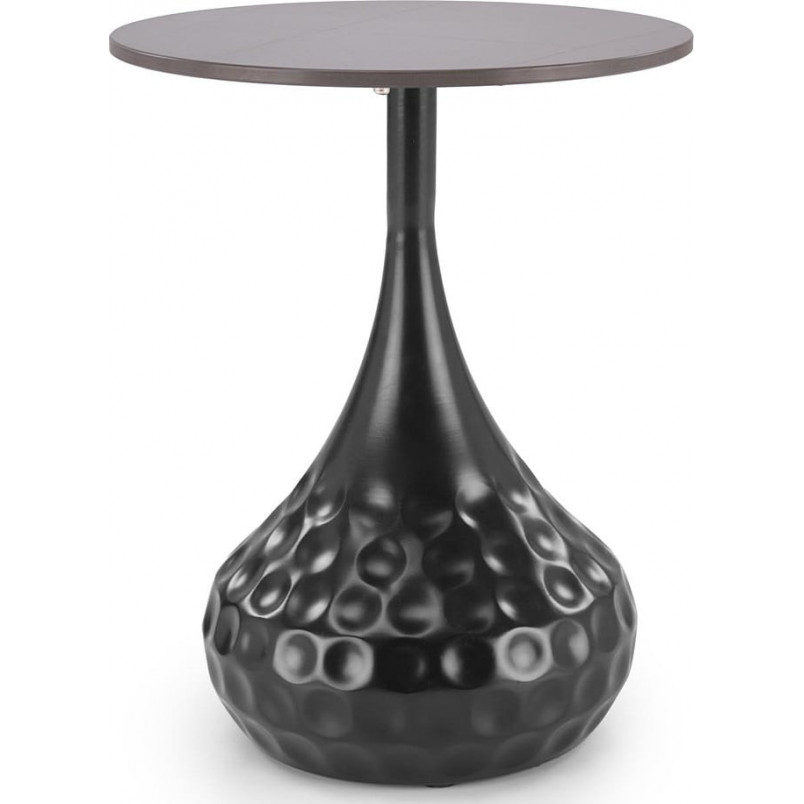 Stolik boczny Verde Halmar | Czarny marmur, 40cm | Sklep mebli