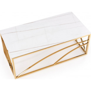Stolik glamour Universe III biały marmur - Halmar | 120x60cm