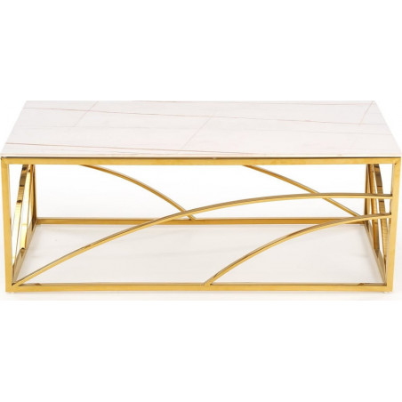Stolik glamour Universe III biały marmur - Halmar | 120x60cm