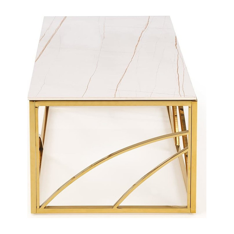 Stolik glamour Universe III biały marmur - Halmar | 120x60cm