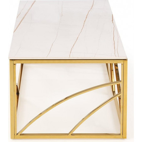 Stolik glamour Universe III biały marmur - Halmar | 120x60cm