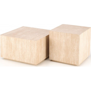 Stolik boczny kwadratowy Travertino 45x45cm Halmar | Sklep meblowy