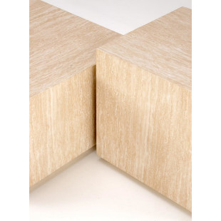Stolik boczny kwadratowy Travertino 45x45cm Halmar | Sklep meblowy