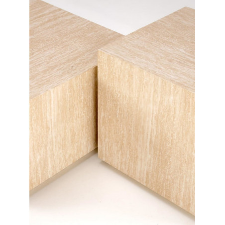 Stolik boczny kwadratowy Travertino 45x45cm Halmar | Sklep meblowy