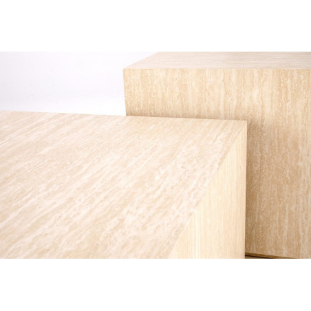 Stolik boczny kwadratowy Travertino 45x45cm Halmar | Sklep meblowy