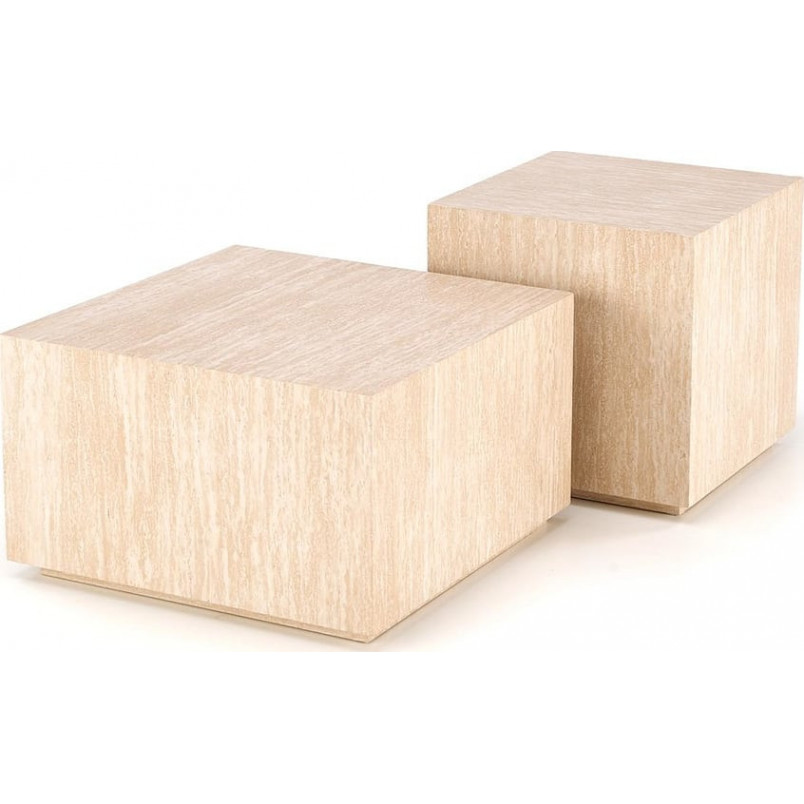 Stolik boczny kwadratowy Travertino 45x45cm Halmar | Sklep meblowy