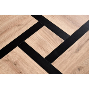 Stolik kwadratowy Sevilla 80x80 | Halmar | Dąb Craft/Czarny