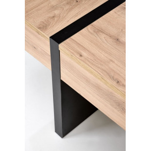 Stolik kwadratowy Sevilla 80x80 | Halmar | Dąb Craft/Czarny