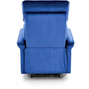 Fotel rozkładany elektryczny Halmar Semir Velvet granatowy | Komfort i USB