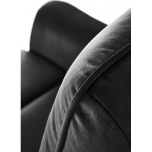 Fotel rozkładany elektryczny Halmar Semir Velvet | Czarny