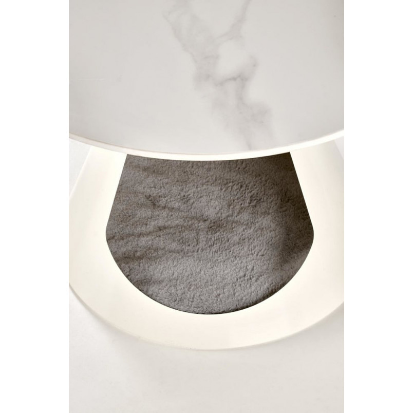 Zestaw stolików Osario biały marmur Halmar | Elegancki design