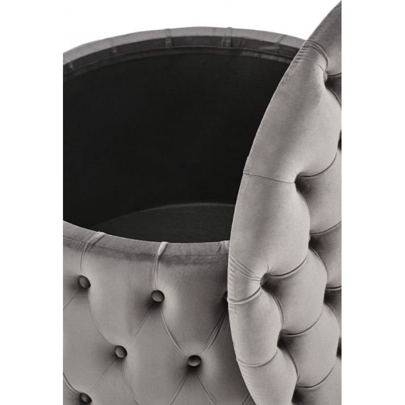 Pufa pikowana Nunez 70cm Halmar - Schowek, Velvet | Sklep meblowy