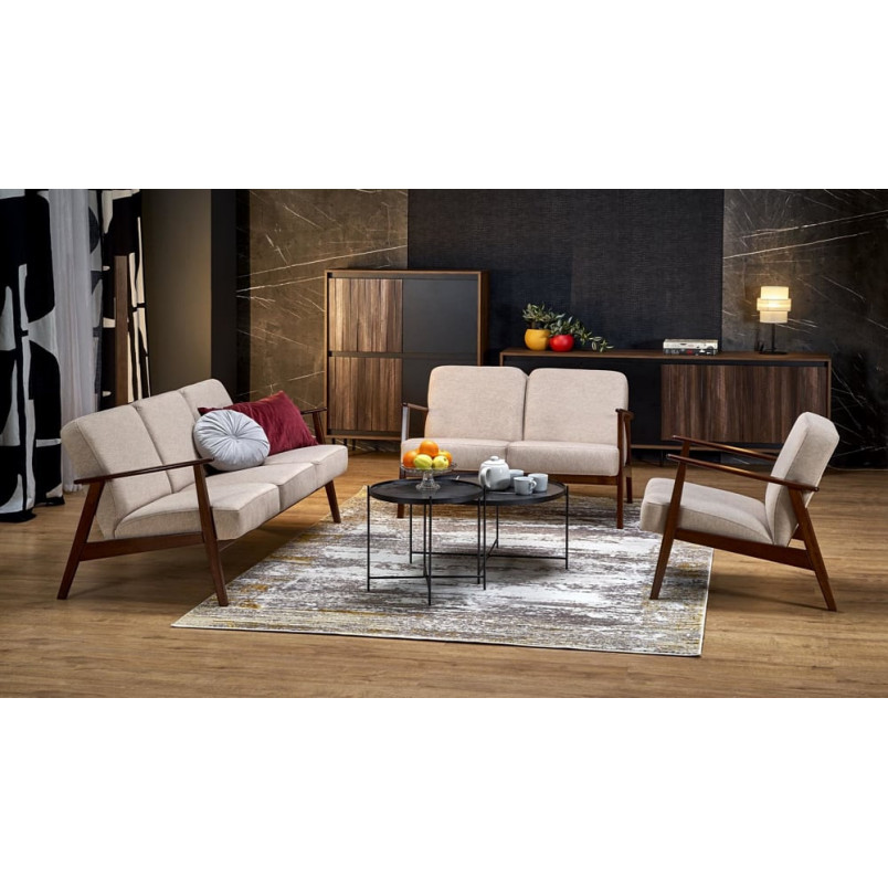 Sofa 2-osobowa PRL Halmar | Milano 120cm | Beż Castel