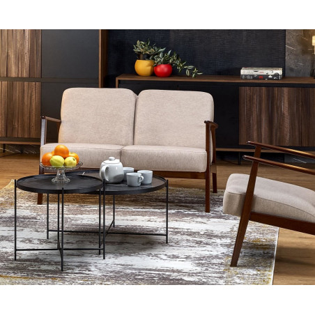 Sofa 2-osobowa PRL Halmar | Milano 120cm | Beż Castel