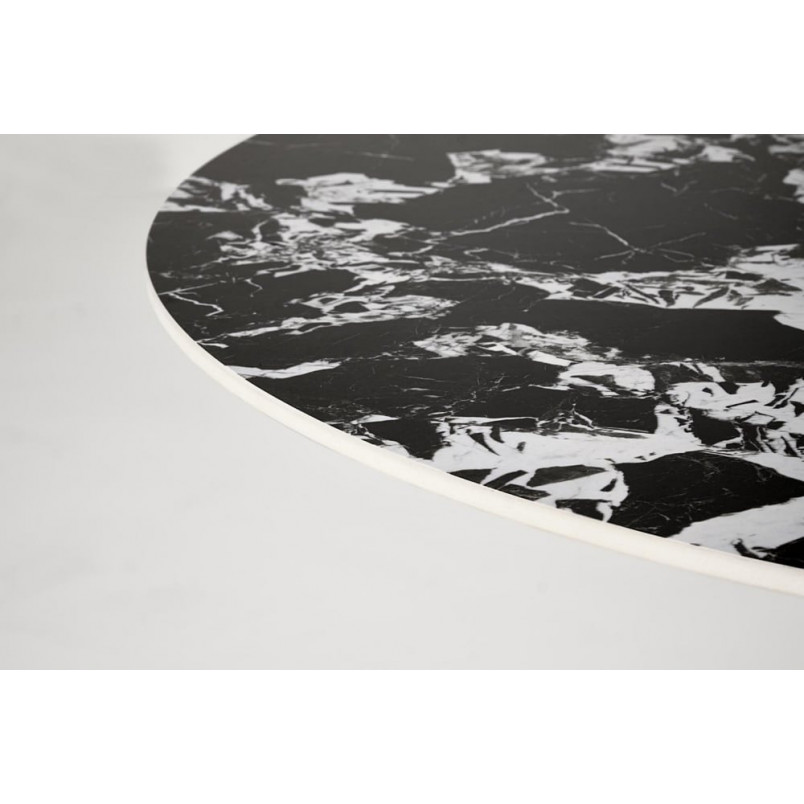 Stół okrągły Manuel Halmar | Czarny marmur, 120cm