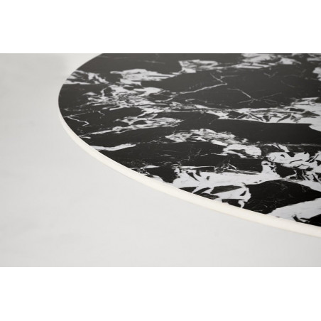 Stół okrągły Manuel Halmar | Czarny marmur, 120cm