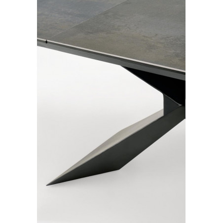 Stół rozkładany Luciano | Halmar | 180-230x90cm | Czarny marmur