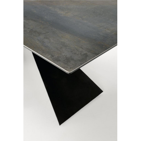 Stół rozkładany Luciano | Halmar | 180-230x90cm | Czarny marmur