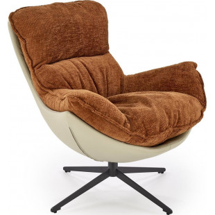 Fotel wypoczynkowy Lobster Halmar | Cynamonowy design