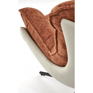 Fotel wypoczynkowy Lobster Halmar | Cynamonowy design
