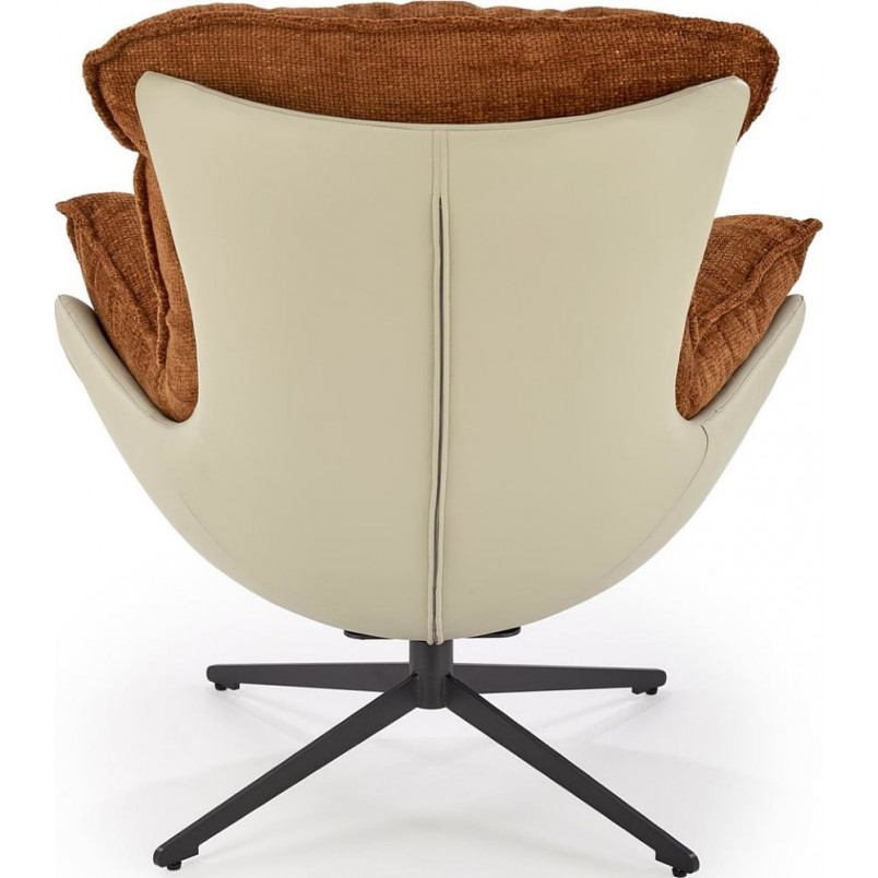 Fotel wypoczynkowy Lobster Halmar | Cynamonowy design