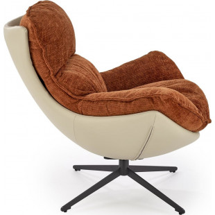 Fotel wypoczynkowy Lobster Halmar | Cynamonowy design