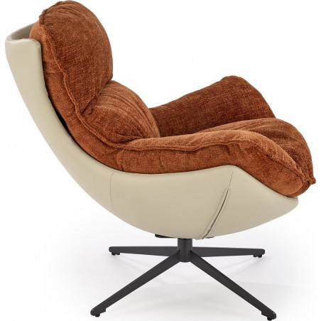 Fotel wypoczynkowy Lobster Halmar | Cynamonowy design