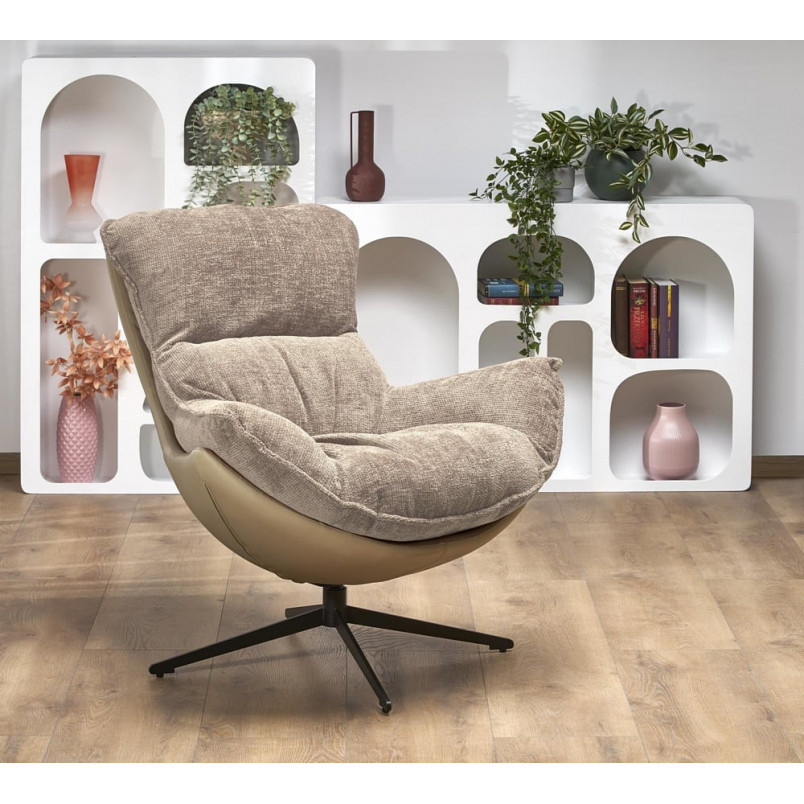 Fotel wypoczynkowy Lobster beżowy Halmar | Komfortowy design