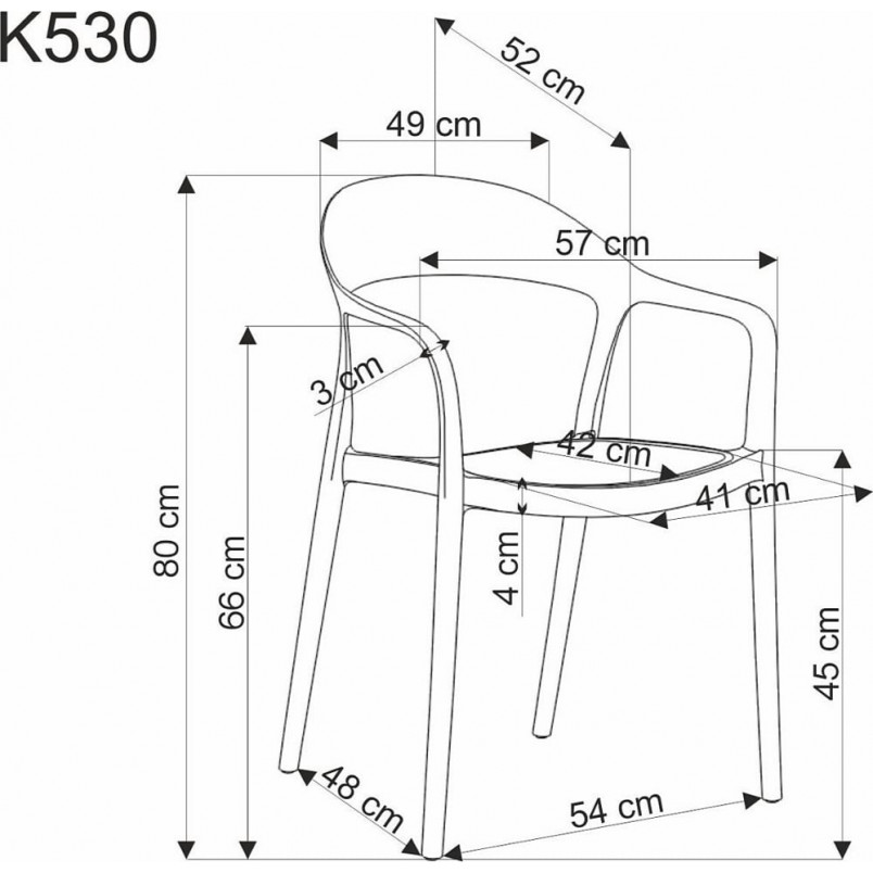 Krzesło boho K530 Halmar - Stylowe i wytrzymałe | Sklep meblowy