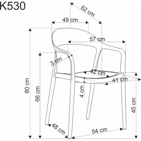Krzesło boho K530 Halmar - Stylowe i wytrzymałe | Sklep meblowy