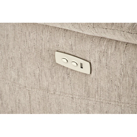 Fotel rozkładany Jamal beżowy Halmar | Komfort i USB