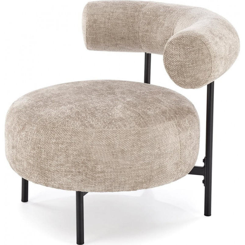 Fotel Hazard beżowy Halmar - Komfortowy fotel tapicerowany