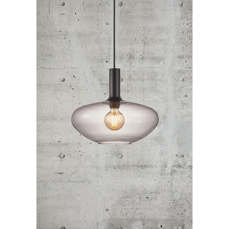 Lampa wisząca Alton czarna Nordlux | Szkło, E27, 35cm