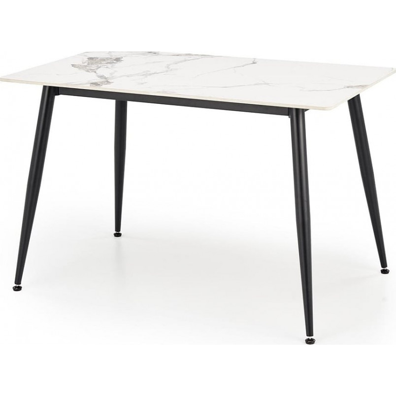 Stół glamour Emilio 120x70 biały marmur - Halmar | Kup teraz!