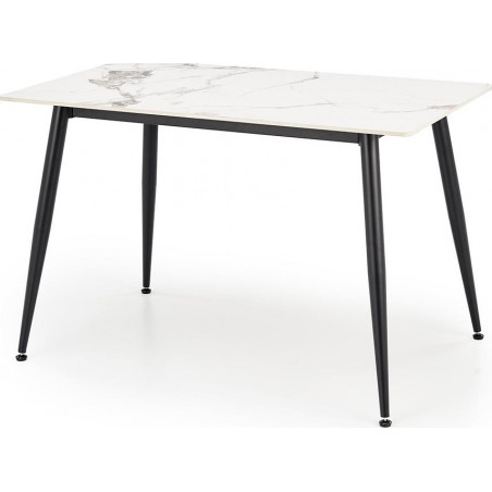 Stół glamour Emilio 120x70 biały marmur - Halmar | Kup teraz!