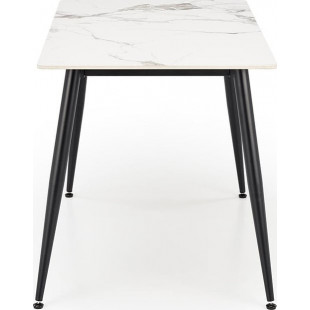 Stół glamour Emilio 120x70 biały marmur - Halmar | Kup teraz!
