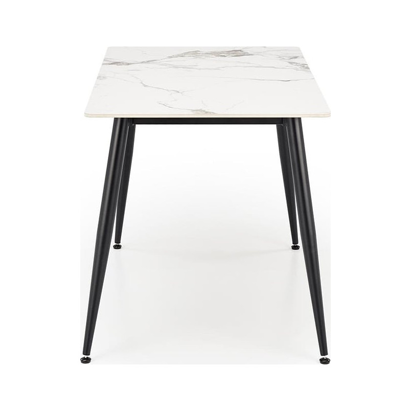 Stół glamour Emilio 120x70 biały marmur - Halmar | Kup teraz!