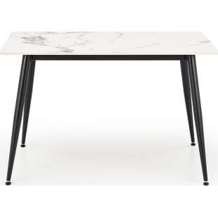 Stół glamour Emilio 120x70 biały marmur - Halmar | Kup teraz!