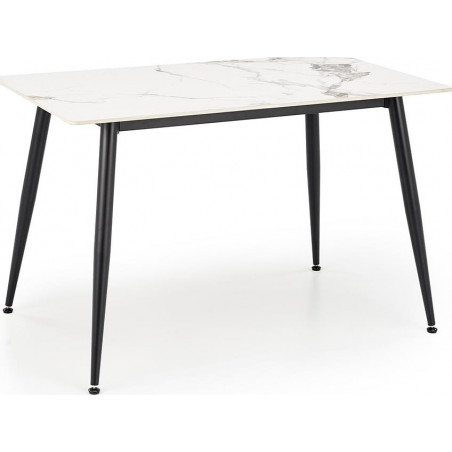 Stół glamour Emilio 120x70 biały marmur - Halmar | Kup teraz!