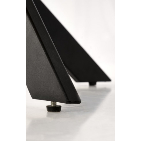 Stół okrągły loft Edgar 100cm Halmar - Dąb Złoty/Czarny