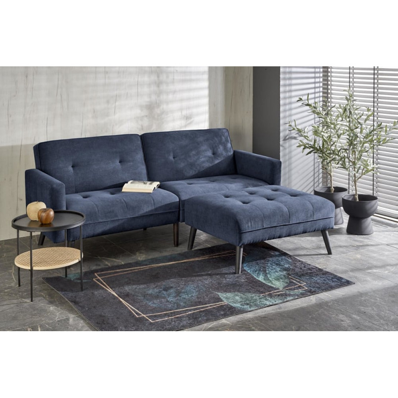Sofa narożna rozkładana Cornelius | Niebieska, Halmar